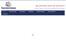 Tablet Screenshot of cornerstonedurham.com